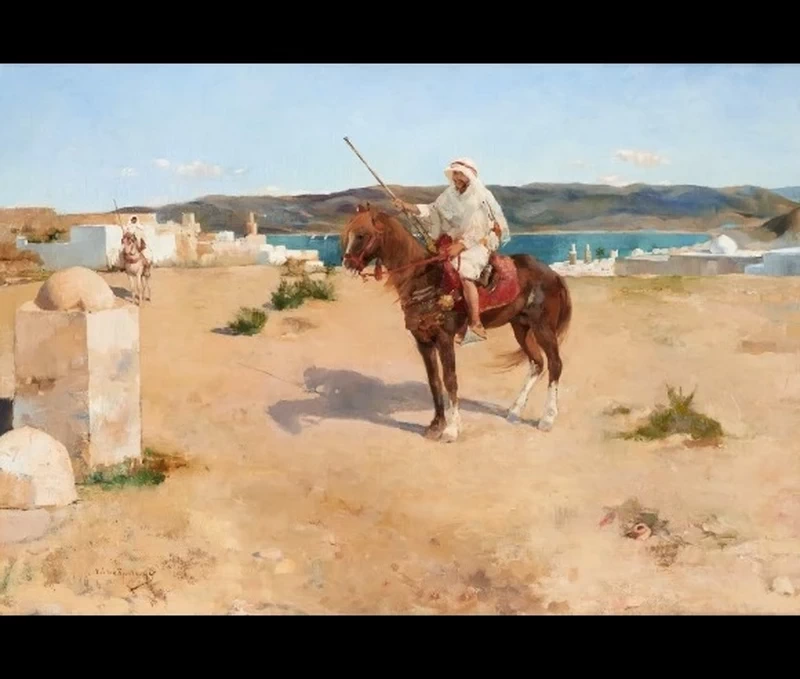 Cavaliere arabo a Tangeri, 1882 - 1883